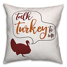 Designs Direct "Talk Turkey to Me" Square Throw Pillow