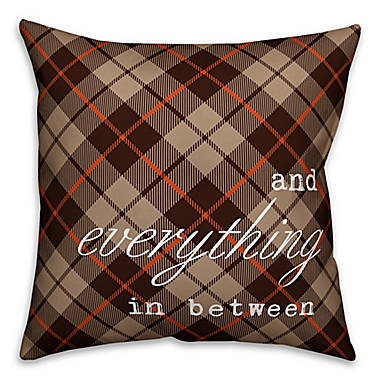 Designs Direct Grateful Plaid Square Throw Pillow. View a larger version of this product image.