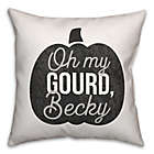 Alternate image 0 for &quot;Oh My Gourd, Becky&quot; Square Throw Pillow