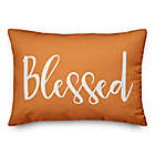 Alternate image 1 for Thankful &amp; Blessed Oblong Throw Pillow