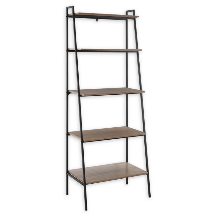 Forest Gate 72 Ranger Modern Metal Wood Ladder Bookshelf Bed