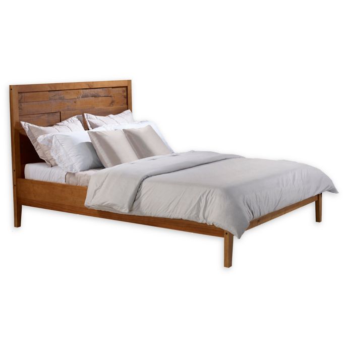 Forest Gate Distressed Solid Wood Platform Queen Bed Bed Bath Beyond