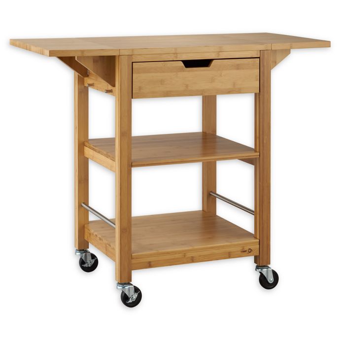 Trinity Drop Leaf Kitchen Cart Bed Bath Beyond