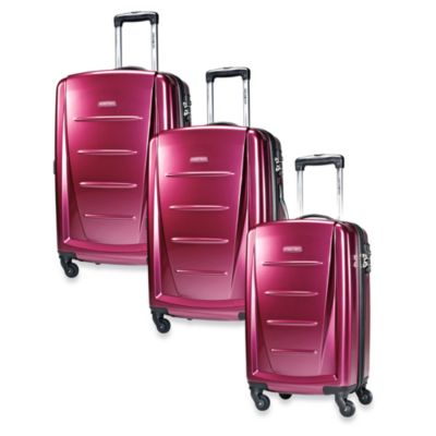 samsonite pink hardside luggage