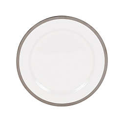 Nevaeh® White by Fitz and Floyd® Grand Rim Platinum Dinner Plate