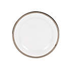 Alternate image 0 for Nevaeh&reg; White by Fitz and Floyd&reg; Grand Rim Platinum Salad Plate