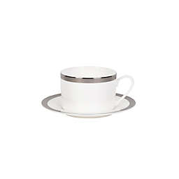 Nevaeh® White by Fitz and Floyd® Grand Rim Platinum Cup and Saucer