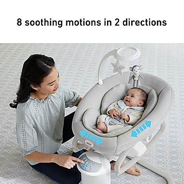 Graco&reg; Soothe My Way&trade; Swing with Removable Rocker in Grey. View a larger version of this product image.