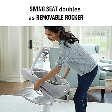 Graco&reg; Soothe My Way&trade; Swing with Removable Rocker in Grey. View a larger version of this product image.