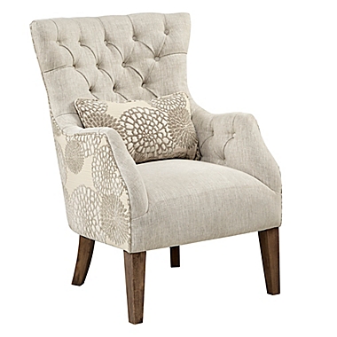 Madison Park&trade; Solid Wood Construction Upholstered Braun Chair. View a larger version of this product image.