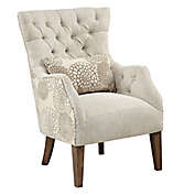Madison Park&trade; Solid Wood Construction Upholstered Braun Chair