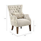 Alternate image 7 for Madison Park&trade; Solid Wood Construction Upholstered Braun Chair