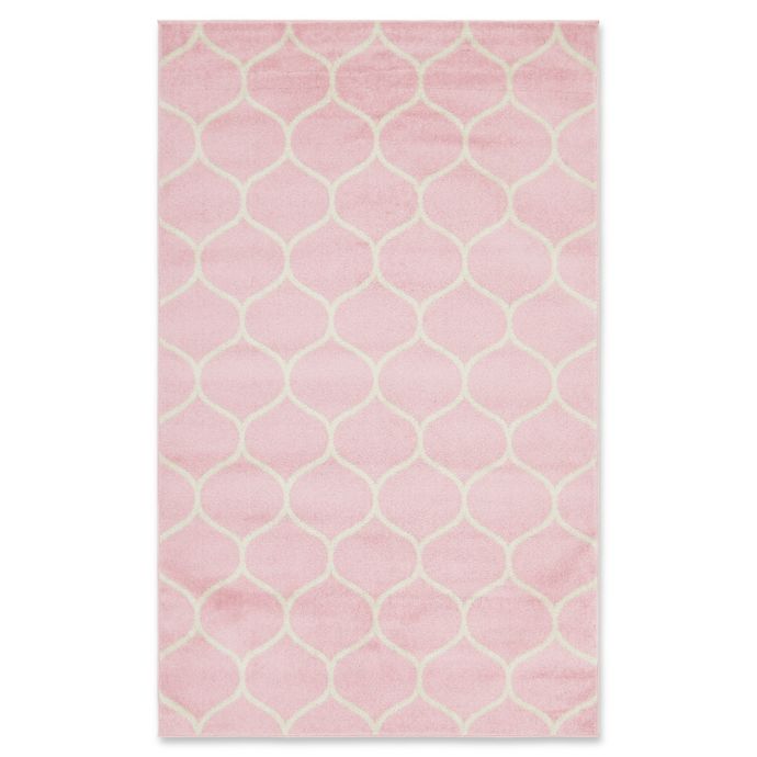 Unique Loom Rounded Trellis Frieze Powerloomed Area Rug Bed Bath & Beyond