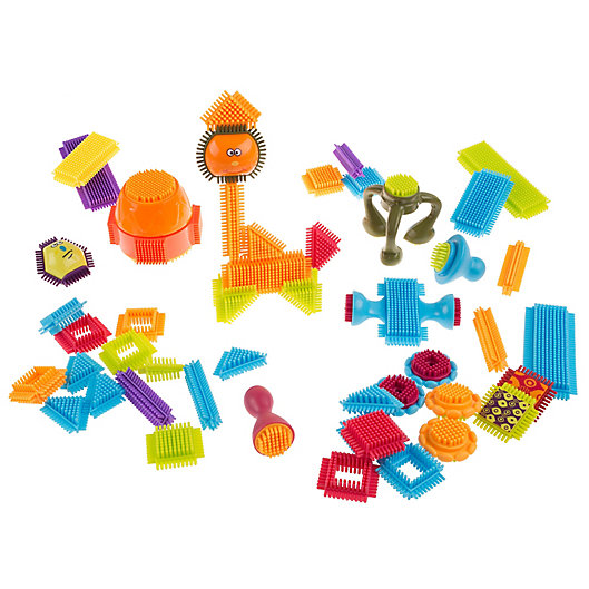 Alternate image 1 for Hey! Play! 50-Piece Brush Shaped Interlocking Building Block Set