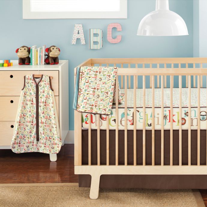 Skip Hop Alphabet Zoo Complete Sheet 4 Piece Crib Bedding Set