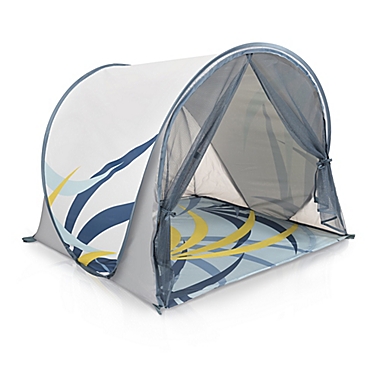 MooMooBaby Pop-Up Baby Beach Crib Tent Blue 