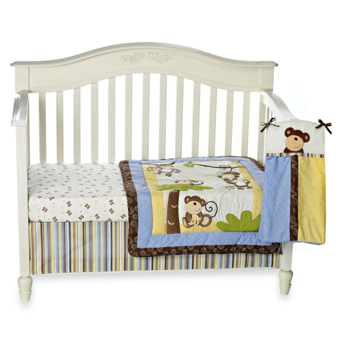 Cocalo Monkey Time 4 Piece Crib Bedding Set Buybuy Baby