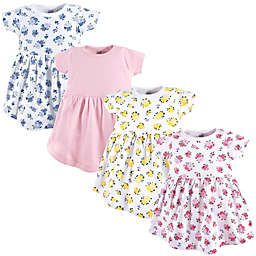 Luvable Friends® Size 0-3M 4-Pack Floral Dresses in Pink