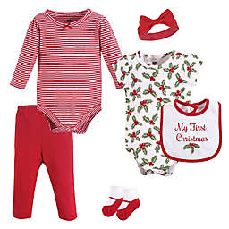 Hudson Baby® 6-Piece Holly Layette Set in Red