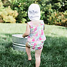 Alternate image 2 for i play.&reg; by green sprouts&reg; Newborn Breathable Flap Swim &amp; Sun Hat in White