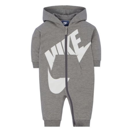 nike baby boys futura clothing boy grey overall gray play romper