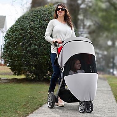 BRITAX&reg; B-Lively Sun and Bug Cover in Grey. View a larger version of this product image.