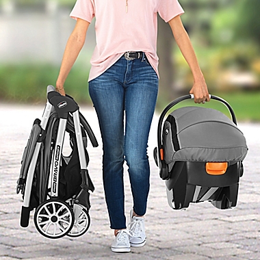 Chicco&reg; Mini Bravo&reg; Sport Travel System in Carbon. View a larger version of this product image.