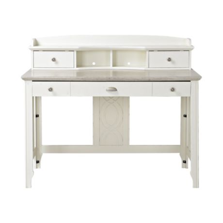 Charlotte Writing Desk With Hutch In White Bed Bath Beyond