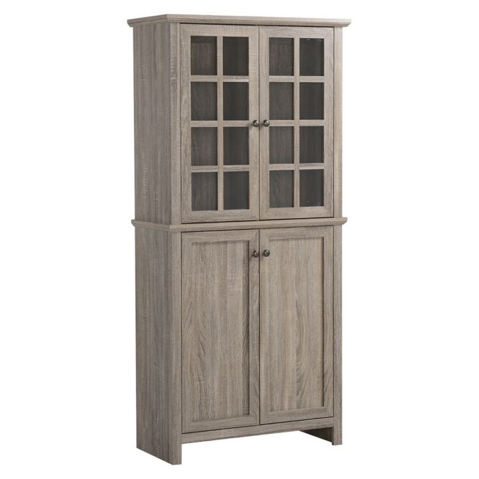 Homestar Reclaimed Wood Kitchen Pantry In Grey Brown Bed Bath