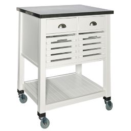 White Microwave Cart With Drawer Bed Bath Beyond