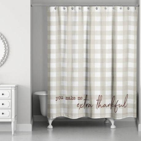 Designs Direct Plaid Shower Curtain In, Plaid Shower Curtains