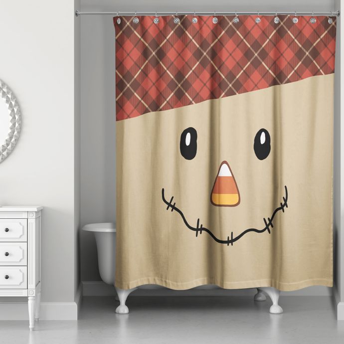Designs Direct Scarecrow Shower Curtain In Brown Bed Bath Beyond