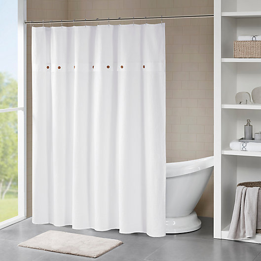 Madison Park Finley Shower Curtain, White Shower Curtain Ideas