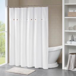 White Cotton Shower Curtain Bed Bath Beyond