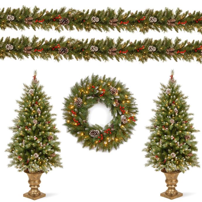 National Tree Company® Frosted Berry Assorted Artificial Holiday Decor