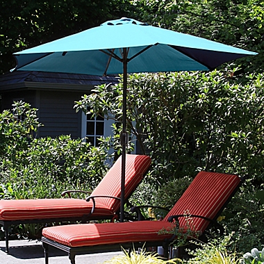 Pure Garden 9-Foot Patio Market Umbrella with Auto Crank. View a larger version of this product image.