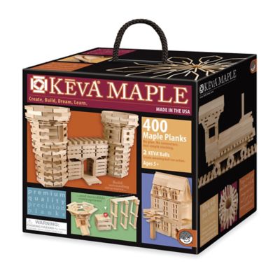 MindWare&reg; 400-Piece KEVA&reg; Maple Plank Set