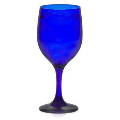 blue wine glasses