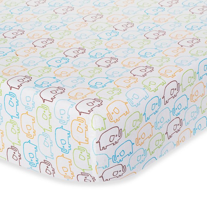 Zutano Elephants Fitted Crib Sheet Buybuy Baby