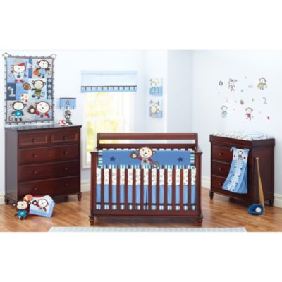 monkey crib bedding