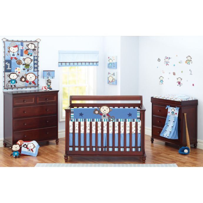 Summer Infant Team Monkey Crib Bedding Collection Buybuy Baby