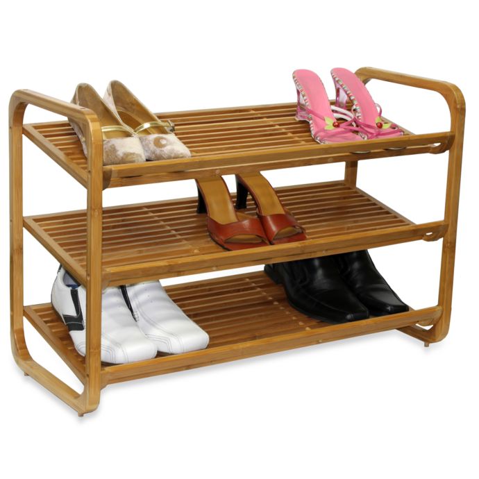 Oceanstar 3 Tier Bamboo Shoe Rack Bed Bath Beyond