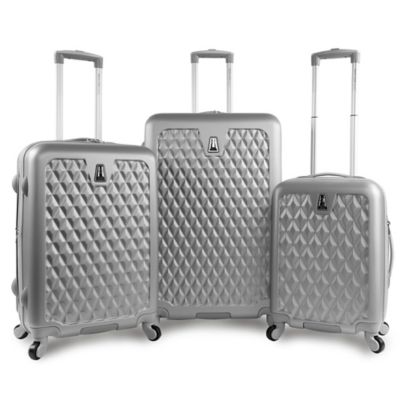 silver luggage set