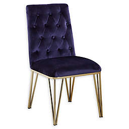 Chic Home Velvet Upholstered Gaea Dining Chairs (Set of 2)