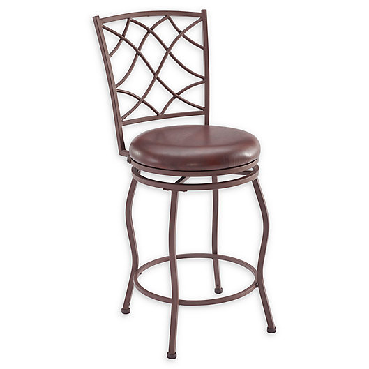 Linon Home Lexi Stools In Brown Set Of, Brown Leather Bar Stools Set Of 3
