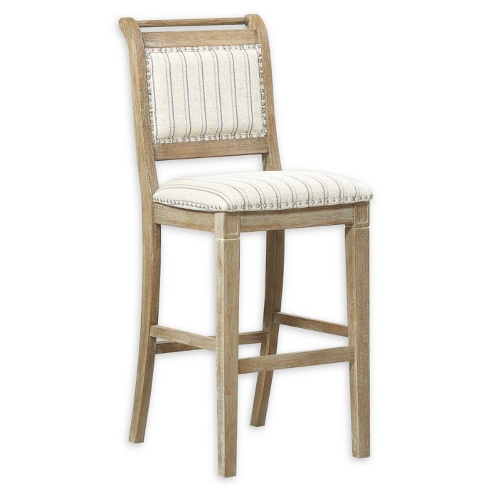 Linon Home Drake Bar and Counter Stool in Grey | Bed Bath & Beyond