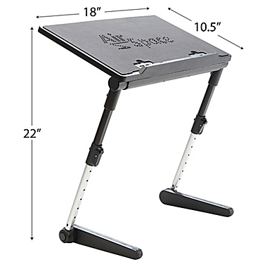 AirSpace Adjustable Laptop Desk in Black. View a larger version of this product image.
