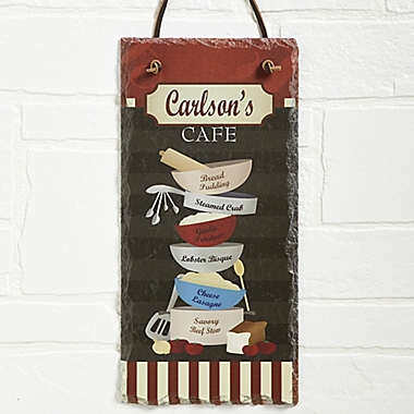 Family Bistro 5.5-Inch x 11.5-Inch Wall Slate Sign. View a larger version of this product image.
