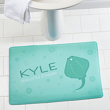 Sea Creatures Memory Foam Bath Mat. View a larger version of this product image.