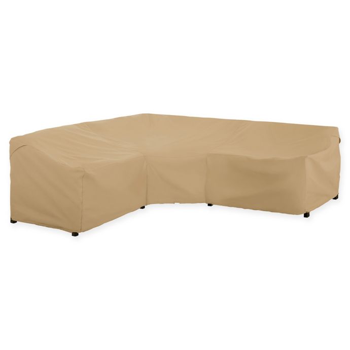 Classic Accessories Terrazzo V Shaped Sectional Cover In Sand Bed Bath Beyond